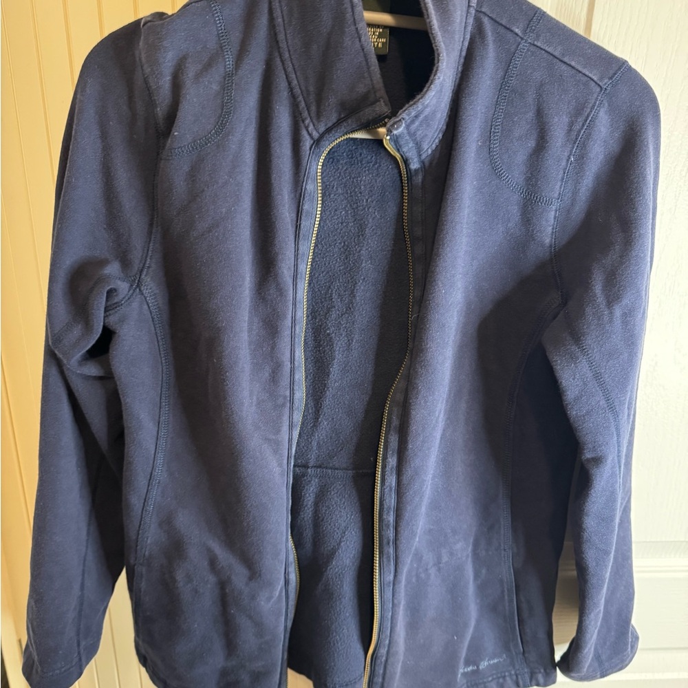 Eddie Bauer Blue Lightweight Shirt Jacket with Stand-Up Collar
